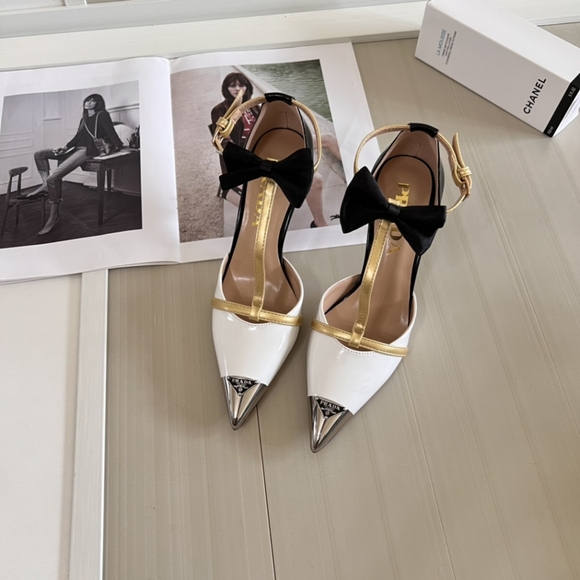 Prada 2024ss t with contrasting bow heels - Picture 8 of 9